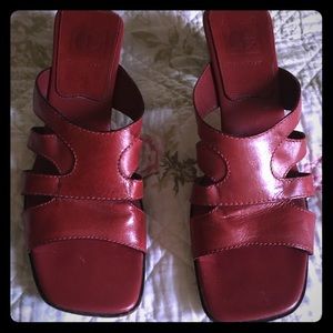 Cole Haan red sandals. Size 8AA. Gently worn